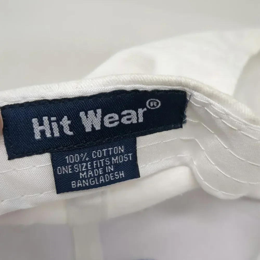 Hit Wear Quotit AgentCubed White One Size Baseball Cap Strapback Hat Embroidery